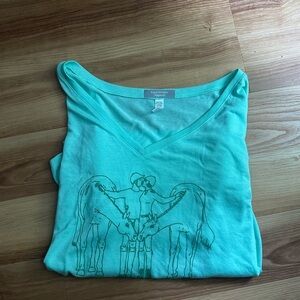 American Apparel Equestrian Love with Horses T-Shirt XL